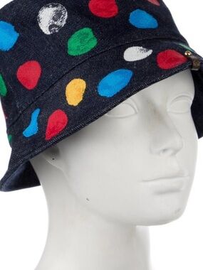 Louis Vuitton x Yayoi Kusama Reversible Painted Dots Bucket Hat Denim